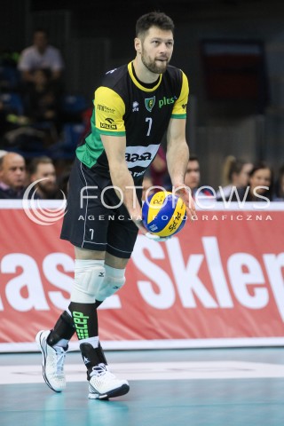  12.11.2016 RZESZOW<br />SIATKOWKA PLUSLIGA 2016/2017 MEN VOLLEYBALL POLAND POLISH PLUS LIGA LEAGUE SEASON 2016/2017<br />MECZ ASSECO RESOVIA RZESZOW - GKS KATOWICE <br />N/Z SERHIY KAPELUS SYLWETKA <br /> 