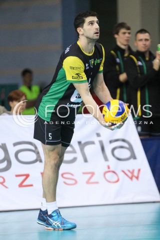  12.11.2016 RZESZOW<br />SIATKOWKA PLUSLIGA 2016/2017 MEN VOLLEYBALL POLAND POLISH PLUS LIGA LEAGUE SEASON 2016/2017<br />MECZ ASSECO RESOVIA RZESZOW - GKS KATOWICE <br />N/Z MARCO FALASCHI SYLWETKA <br /> 