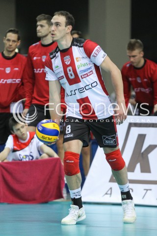  12.11.2016 RZESZOW<br />SIATKOWKA PLUSLIGA 2016/2017 MEN VOLLEYBALL POLAND POLISH PLUS LIGA LEAGUE SEASON 2016/2017<br />MECZ ASSECO RESOVIA RZESZOW - GKS KATOWICE <br />N/Z MARKO IVOVIC SYLWETKA <br /> 