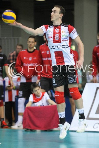  12.11.2016 RZESZOW<br />SIATKOWKA PLUSLIGA 2016/2017 MEN VOLLEYBALL POLAND POLISH PLUS LIGA LEAGUE SEASON 2016/2017<br />MECZ ASSECO RESOVIA RZESZOW - GKS KATOWICE <br />N/Z MARKO IVOVIC SYLWETKA <br /> 