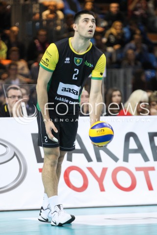  12.11.2016 RZESZOW<br />SIATKOWKA PLUSLIGA 2016/2017 MEN VOLLEYBALL POLAND POLISH PLUS LIGA LEAGUE SEASON 2016/2017<br />MECZ ASSECO RESOVIA RZESZOW - GKS KATOWICE <br />N/Z KAROL BUTRYN SYLWETKA <br /> 
