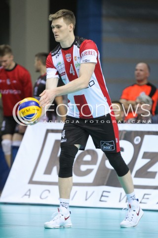  12.11.2016 RZESZOW<br />SIATKOWKA PLUSLIGA 2016/2017 MEN VOLLEYBALL POLAND POLISH PLUS LIGA LEAGUE SEASON 2016/2017<br />MECZ ASSECO RESOVIA RZESZOW - GKS KATOWICE <br />N/Z JOHN GORDON PERRIN SYLWETKA <br /> 