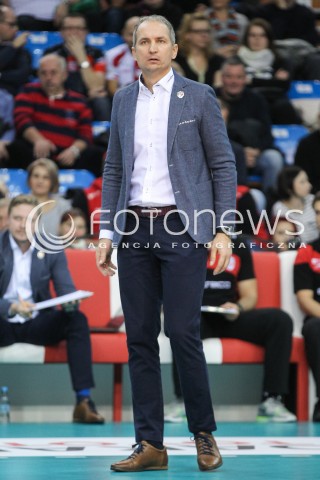  12.11.2016 RZESZOW<br />SIATKOWKA PLUSLIGA 2016/2017 MEN VOLLEYBALL POLAND POLISH PLUS LIGA LEAGUE SEASON 2016/2017<br />MECZ ASSECO RESOVIA RZESZOW - GKS KATOWICE <br />N/Z ANDRZEJ KOWAL - I TRENER ( HEAD COACH ) SYLWETKA <br /> 