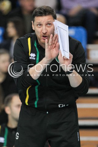  12.11.2016 RZESZOW<br />SIATKOWKA PLUSLIGA 2016/2017 MEN VOLLEYBALL POLAND POLISH PLUS LIGA LEAGUE SEASON 2016/2017<br />MECZ ASSECO RESOVIA RZESZOW - GKS KATOWICE <br />N/Z PIOTR GRUSZKA - I TRENER ( HEAD COACH ) SYLWETKA <br /> 