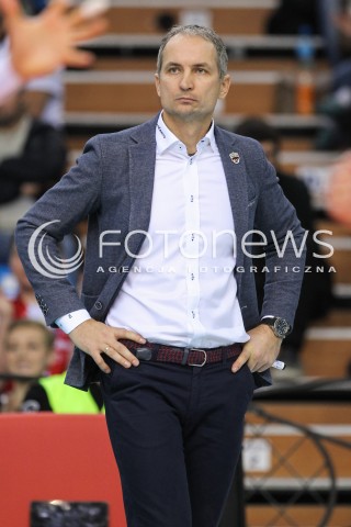  12.11.2016 RZESZOW<br />SIATKOWKA PLUSLIGA 2016/2017 MEN VOLLEYBALL POLAND POLISH PLUS LIGA LEAGUE SEASON 2016/2017<br />MECZ ASSECO RESOVIA RZESZOW - GKS KATOWICE <br />N/Z ANDRZEJ KOWAL - I TRENER ( HEAD COACH ) SYLWETKA <br /> 