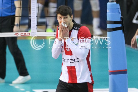  12.11.2016 RZESZOW<br />SIATKOWKA PLUSLIGA 2016/2017 MEN VOLLEYBALL POLAND POLISH PLUS LIGA LEAGUE SEASON 2016/2017<br />MECZ ASSECO RESOVIA RZESZOW - GKS KATOWICE <br />N/Z THIBAULT ROSSARD SMUTEK ZLOSC EMOCJE PORAZKA PRZEGRANA<br /> 