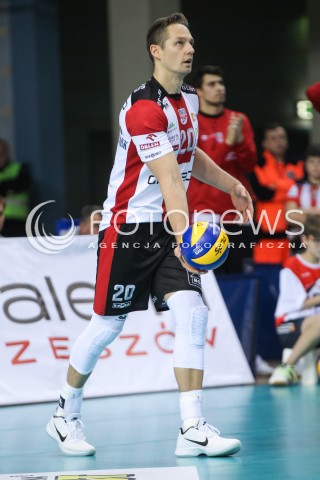  12.11.2016 RZESZOW<br />SIATKOWKA PLUSLIGA 2016/2017 MEN VOLLEYBALL POLAND POLISH PLUS LIGA LEAGUE SEASON 2016/2017<br />MECZ ASSECO RESOVIA RZESZOW - GKS KATOWICE <br />N/Z FREDERIC WINTERS SYLWETKA <br /> 