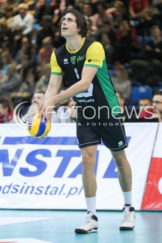  12.11.2016 RZESZOW<br />SIATKOWKA PLUSLIGA 2016/2017 MEN VOLLEYBALL POLAND POLISH PLUS LIGA LEAGUE SEASON 2016/2017<br />MECZ ASSECO RESOVIA RZESZOW - GKS KATOWICE <br />N/Z TOMASZ KALEMBKA SYLWETKA <br /> 