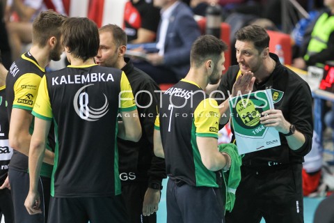  12.11.2016 RZESZOW<br />SIATKOWKA PLUSLIGA 2016/2017 MEN VOLLEYBALL POLAND POLISH PLUS LIGA LEAGUE SEASON 2016/2017<br />MECZ ASSECO RESOVIA RZESZOW - GKS KATOWICE <br />N/Z PIOTR GRUSZKA - I TRENER ( HEAD COACH ) SERHIY KAPELUS <br /> 