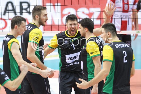  12.11.2016 RZESZOW<br />SIATKOWKA PLUSLIGA 2016/2017 MEN VOLLEYBALL POLAND POLISH PLUS LIGA LEAGUE SEASON 2016/2017<br />MECZ ASSECO RESOVIA RZESZOW - GKS KATOWICE <br />N/Z SERHIY KAPELUS BARTLOMIEJ KRULICKI MARCO FALASCHI KAROL BUTRYN RADOSC EMOCJE <br /> 