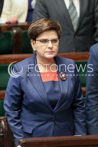  15.11.2016 WARSZAWA SEJM<br />POSIEDZENIE SEJMU RP<br />N/Z PREMIER BEATA SZYDLO<br /> 