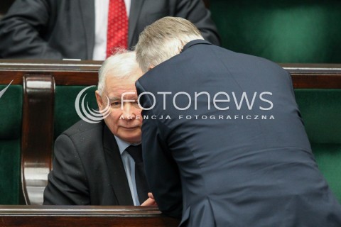  15.11.2016 WARSZAWA SEJM<br />POSIEDZENIE SEJMU RP<br />N/Z JAROSLAW KACZYNSKI JAROSLAW GOWIN<br /> 