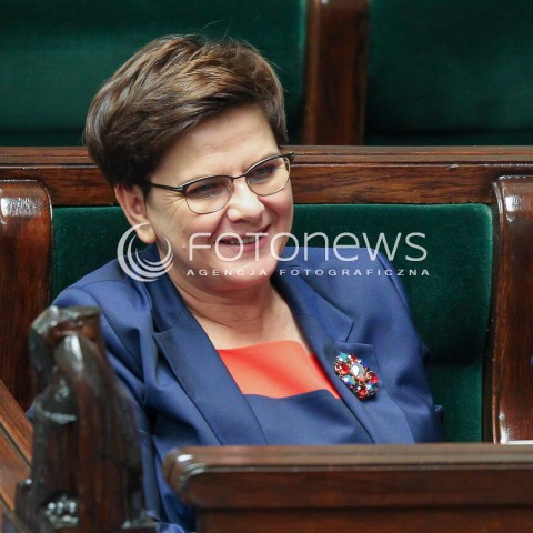  15.11.2016 WARSZAWA SEJM<br />POSIEDZENIE SEJMU RP<br />N/Z PREMIER BEATA SZYDLO<br /> 