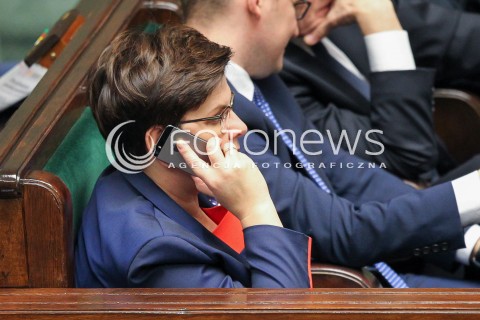  15.11.2016 WARSZAWA SEJM<br />POSIEDZENIE SEJMU RP<br />N/Z PREMIER BEATA SZYDLO<br /> 