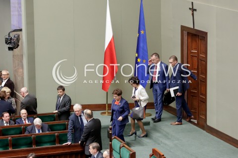  15.11.2016 WARSZAWA SEJM<br />POSIEDZENIE SEJMU RP<br />N/Z PREMIER BEATA SZYDLO JAROSLAW GOWIN ELZBIETA WITEK<br /> 