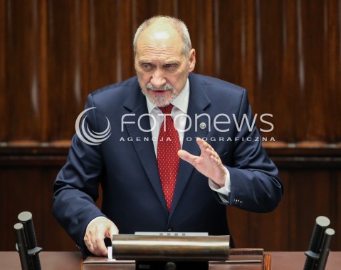  15.11.2016 WARSZAWA SEJM<br />POSIEDZENIE SEJMU RP<br />N/Z ANTONI MACIEREWICZ<br /> 