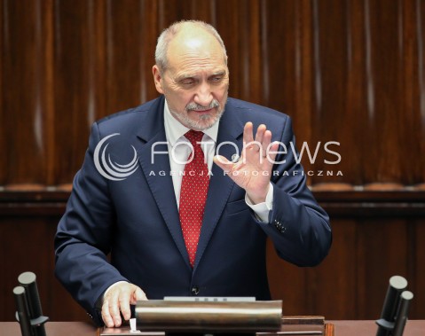  15.11.2016 WARSZAWA SEJM<br />POSIEDZENIE SEJMU RP<br />N/Z ANTONI MACIEREWICZ<br /> 