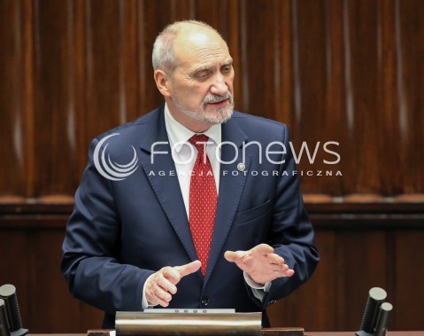  15.11.2016 WARSZAWA SEJM<br />POSIEDZENIE SEJMU RP<br />N/Z ANTONI MACIEREWICZ<br /> 