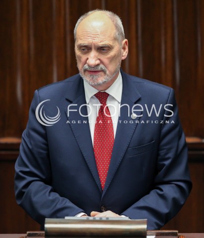  15.11.2016 WARSZAWA SEJM<br />POSIEDZENIE SEJMU RP<br />N/Z ANTONI MACIEREWICZ<br /> 