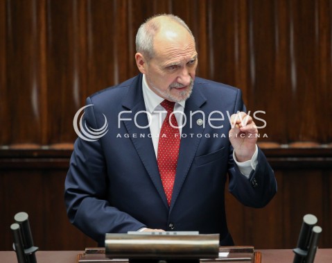  15.11.2016 WARSZAWA SEJM<br />POSIEDZENIE SEJMU RP<br />N/Z ANTONI MACIEREWICZ<br /> 