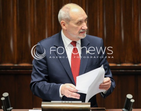  15.11.2016 WARSZAWA SEJM<br />POSIEDZENIE SEJMU RP<br />N/Z ANTONI MACIEREWICZ<br /> 