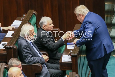  15.11.2016 WARSZAWA SEJM<br />POSIEDZENIE SEJMU RP<br />N/Z JAROSLAW KACZYNSKI RYSZARD TERLECKI<br /> 