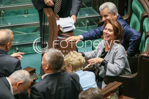  15.11.2016 WARSZAWA SEJM<br />POSIEDZENIE SEJMU RP<br />N/Z MALGORZATA KIDAWA - BLONSKA CEZARY GRABARCZYK<br /> 
