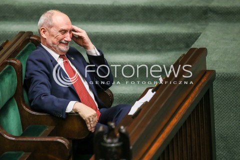  15.11.2016 WARSZAWA SEJM<br />POSIEDZENIE SEJMU RP<br />N/Z ANTONI MACIEREWICZ<br /> 