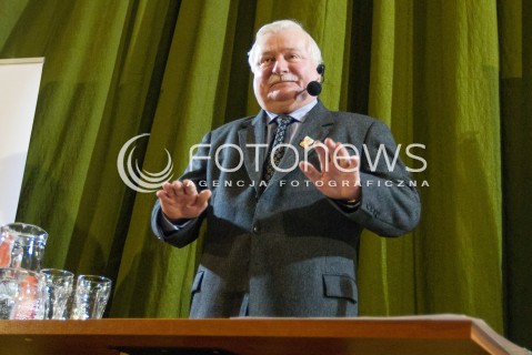  16.11.2016 RZESZOW<br />SPOTKANIE Z BYLYM PREZYDENTEM RP LECHEM WALESA W RZESZOWIE.<br />SPOTKANIE ZORGANIZOWAL KOMITET OBRONY DEMOKRACJI.<br />N/Z LECH WALESA<br /> 