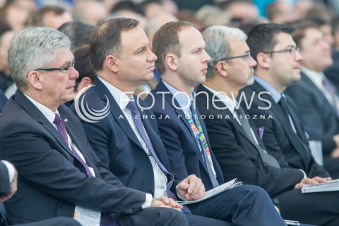  18.11.2016 JASIONKA<br />KONGRES 590 W CENTRUM WYSTAWIENNICZO - KONGRESOWYM W JASIONCE KOLO RZESZOWA<br />WYSTAPIENIE WICEPREMIERA MATEUSZA MORAWIECKIEGO <br />PRZEDSTAWIENIE KONSTYTUCJI DLA BIZNESU<br />N/Z PREZYDENT RP ANDRZEJ DUDA<br /> 