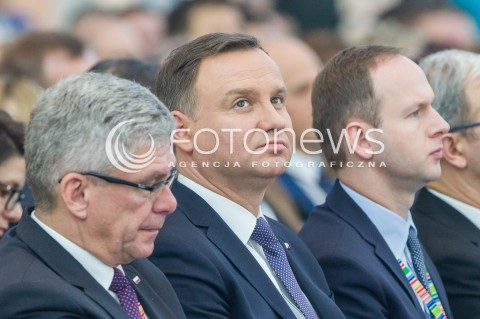  18.11.2016 JASIONKA<br />KONGRES 590 W CENTRUM WYSTAWIENNICZO - KONGRESOWYM W JASIONCE KOLO RZESZOWA<br />WYSTAPIENIE WICEPREMIERA MATEUSZA MORAWIECKIEGO <br />PRZEDSTAWIENIE KONSTYTUCJI DLA BIZNESU<br />N/Z PREZYDENT RP ANDRZEJ DUDA<br /> 