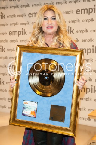  18.11.2016 WARSZAWA<br />BEATA KOZIDRAK PROMUJE SWOJA PLYTE B3 W WARSZAWIE<br />N/Z BEATA KOZIDRAK<br /> 