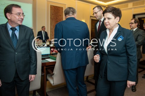  24.11.2016 WARSZAWA <br />POSIEDZENIE RADY MINISTROW <br />N/Z PREMIER BEATA SZYDLO MARIUSZ KAMINSKI<br /> 