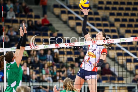  26.11.2016 LODZ SIATKOWKA ORLEN LIGA SEZON 2016/2017 VOLLEYBALL POLISH <br />
BEEF MASTER BUDOWLANI LODZ - IMPEL WROCLAW<br />
N/Z GABRIELA POLANSKA SYLWETKA<br />
 
