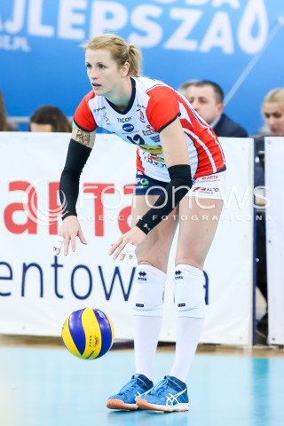  26.11.2016 LODZ SIATKOWKA ORLEN LIGA SEZON 2016/2017 VOLLEYBALL POLISH <br />
BEEF MASTER BUDOWLANI LODZ - IMPEL WROCLAW<br />
N/Z HEIKE BEIER SYLWETKA<br />
 