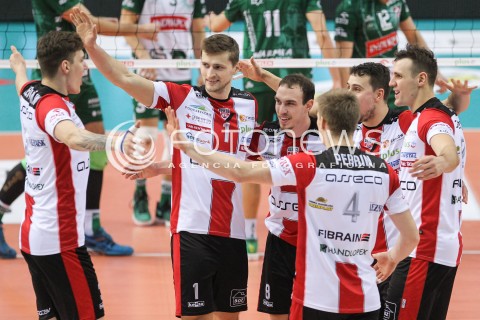  26.11.2016 RZESZOW<br />SIATKOWKA PLUSLIGA 2016/2017 MEN VOLLEYBALL POLAND POLISH PLUS LIGA LEAGUE SEASON 2016/2017<br />MECZ ASSECO RESOVIA RZESZOW - INDYKPOL AZS OLSZTYN <br />N/Z PIOTR NOWAKOWSKI MARKO IVOVIC GAVIN SCHMITT BARTLOMIEJ LEMANSKI RADOSC EMOCJE <br /> 