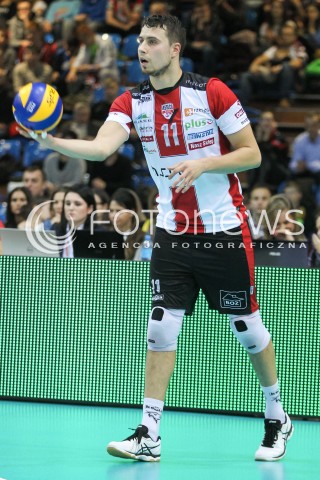  26.11.2016 RZESZOW<br />SIATKOWKA PLUSLIGA 2016/2017 MEN VOLLEYBALL POLAND POLISH PLUS LIGA LEAGUE SEASON 2016/2017<br />MECZ ASSECO RESOVIA RZESZOW - INDYKPOL AZS OLSZTYN <br />N/Z FABIAN DRZYZGA SYLWETKA <br /> 