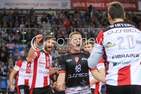  26.11.2016 RZESZOW<br />SIATKOWKA PLUSLIGA 2016/2017 MEN VOLLEYBALL POLAND POLISH PLUS LIGA LEAGUE SEASON 2016/2017<br />MECZ ASSECO RESOVIA RZESZOW - INDYKPOL AZS OLSZTYN <br />N/Z DAMIAN WOJTASZEK RADOSC EMOCJE <br /> 
