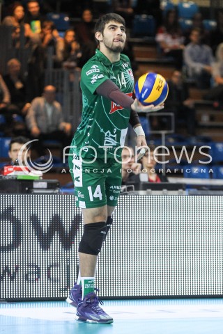  26.11.2016 RZESZOW<br />SIATKOWKA PLUSLIGA 2016/2017 MEN VOLLEYBALL POLAND POLISH PLUS LIGA LEAGUE SEASON 2016/2017<br />MECZ ASSECO RESOVIA RZESZOW - INDYKPOL AZS OLSZTYN <br />N/Z EZEQUIEL PALACIOS SYLWETKA <br /> 