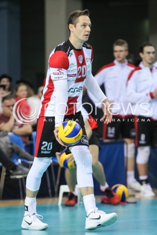  26.11.2016 RZESZOW<br />SIATKOWKA PLUSLIGA 2016/2017 MEN VOLLEYBALL POLAND POLISH PLUS LIGA LEAGUE SEASON 2016/2017<br />MECZ ASSECO RESOVIA RZESZOW - INDYKPOL AZS OLSZTYN <br />N/Z FREDERIC WINTERS SYLWETKA <br /> 