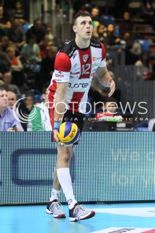  26.11.2016 RZESZOW<br />SIATKOWKA PLUSLIGA 2016/2017 MEN VOLLEYBALL POLAND POLISH PLUS LIGA LEAGUE SEASON 2016/2017<br />MECZ ASSECO RESOVIA RZESZOW - INDYKPOL AZS OLSZTYN <br />N/Z GAVIN SCHMITT SYLWETKA <br /> 