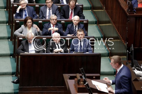  02.12.2016 WARSZAWA SEJM<br />POSIEDZENIE SEJMU RP<br />N/Z MARIUSZ BLASZCZAK JAROSLAW KACZYNSKI RYSZARD TERLECKI <br /> 