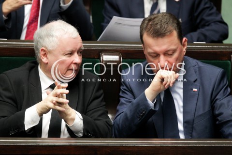  02.12.2016 WARSZAWA SEJM<br />POSIEDZENIE SEJMU RP<br />N/Z MARIUSZ BLASZCZAK JAROSLAW KACZYNSKI<br /> 