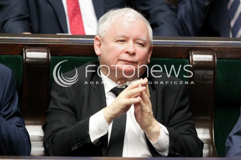  02.12.2016 WARSZAWA SEJM<br />POSIEDZENIE SEJMU RP<br />N/Z JAROSLAW KACZYNSKI<br /> 
