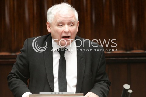  02.12.2016 WARSZAWA SEJM<br />POSIEDZENIE SEJMU RP<br />N/Z JAROSLAW KACZYNSKI<br /> 