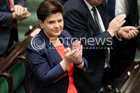  02.12.2016 WARSZAWA SEJM<br />POSIEDZENIE SEJMU RP<br />N/Z PREMIER BEATA SZYDLO<br /> 
