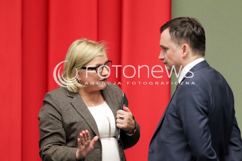  02.12.2016 WARSZAWA SEJM<br />POSIEDZENIE SEJMU RP<br />N/Z BEATA KEMPA ZBIGNIEW ZIOBRO<br /> 