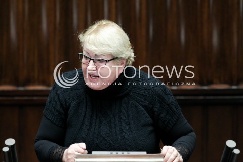  02.12.2016 WARSZAWA SEJM<br />POSIEDZENIE SEJMU RP<br />N/Z HENRYKA KRZYWONOS<br /> 