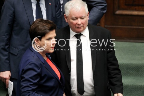  02.12.2016 WARSZAWA SEJM<br />POSIEDZENIE SEJMU RP<br />N/Z JAROSLAW KACZYNSKI PREMIER BEATA SZYDLO<br /> 