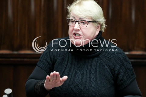  02.12.2016 WARSZAWA SEJM<br />POSIEDZENIE SEJMU RP<br />N/Z HENRYKA KRZYWONOS<br /> 